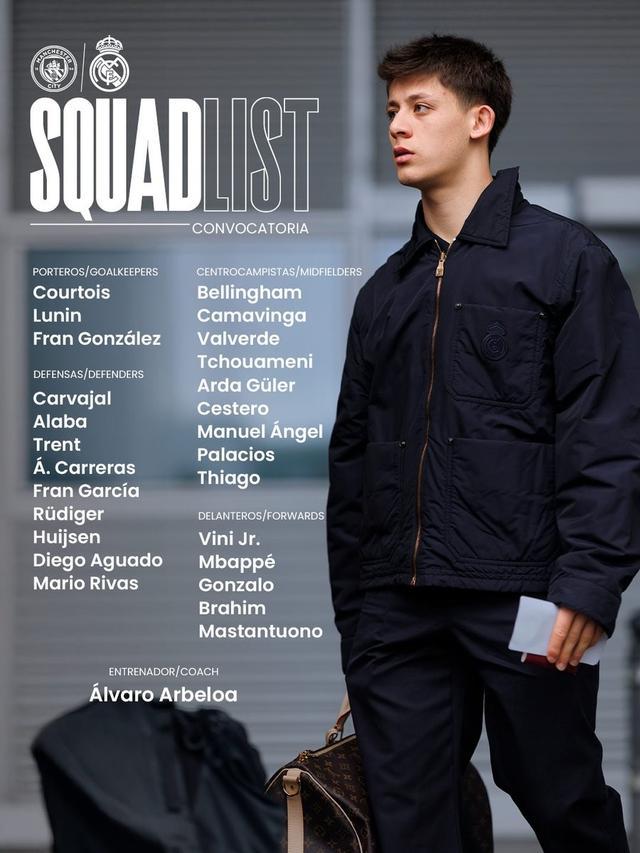 世界杯官网直播app下载-皇马欧冠客战曼城大名单：姆巴佩、贝林厄姆、卡雷拉斯回归