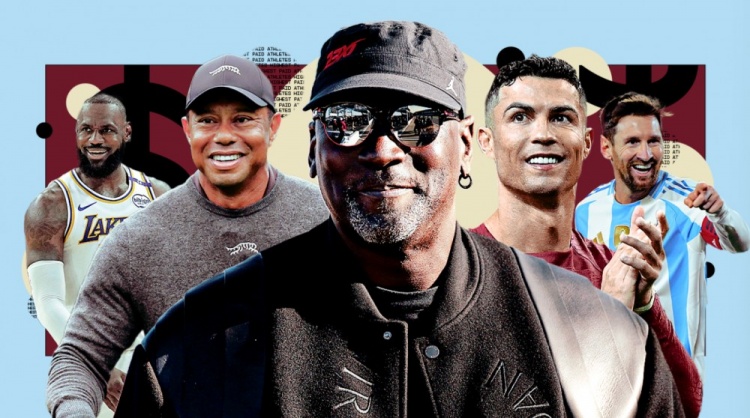 NBA球员收入哪家强？乔丹45亿居首 LBJ压奥胖 科五库六&amp;三少前十